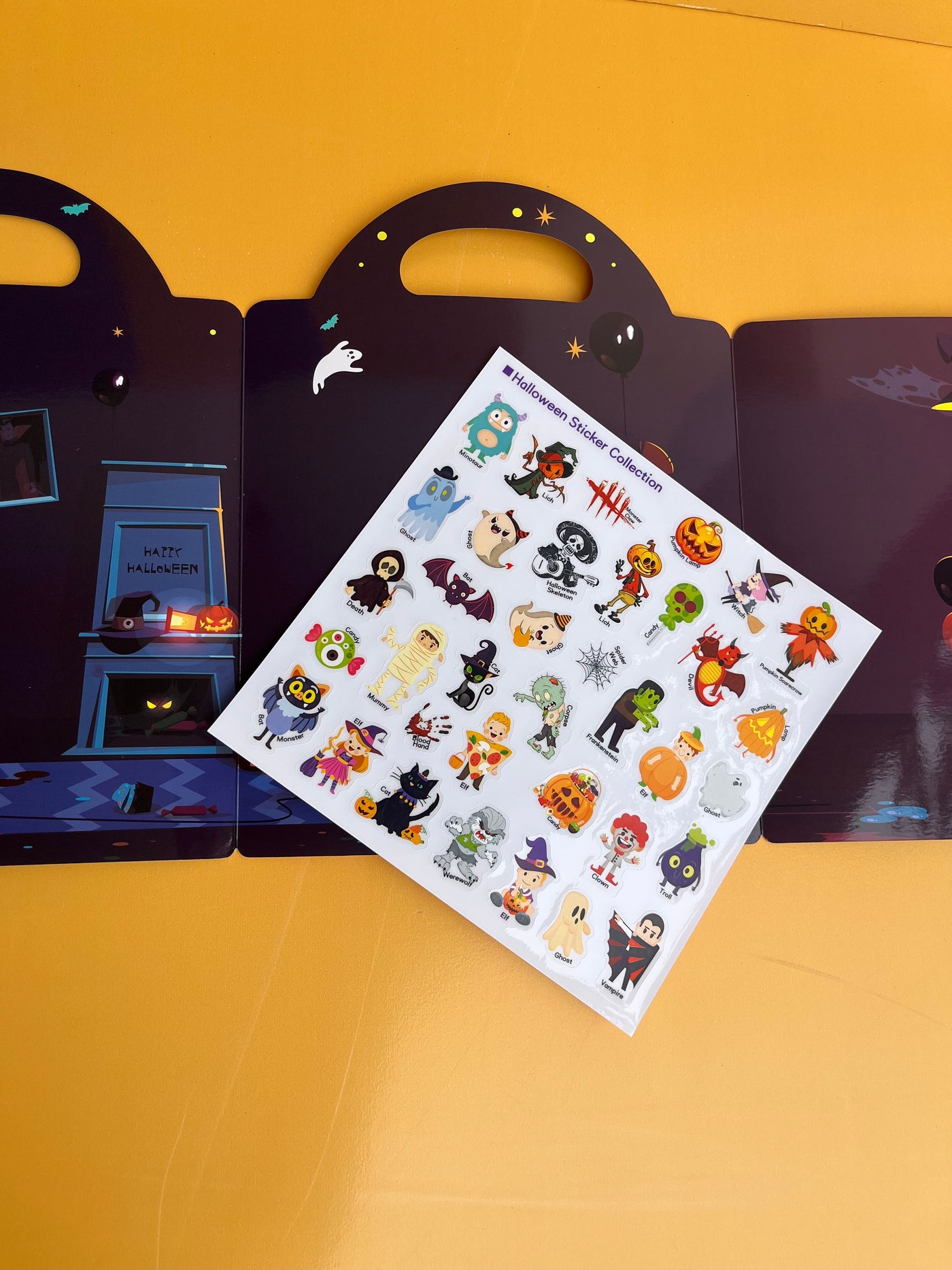 Halloween reusable Stickers book