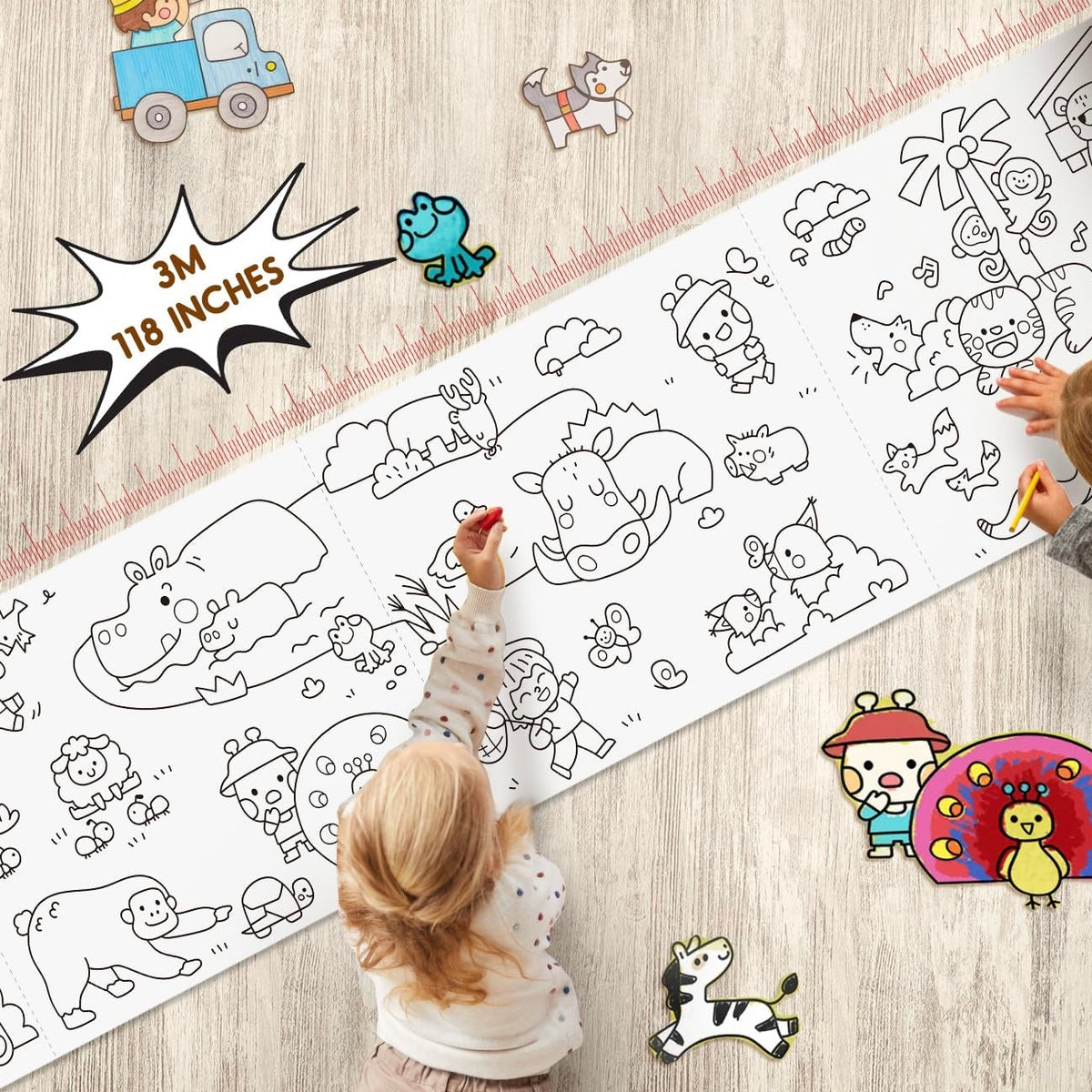 Papel adhesivo para pintar - Animales