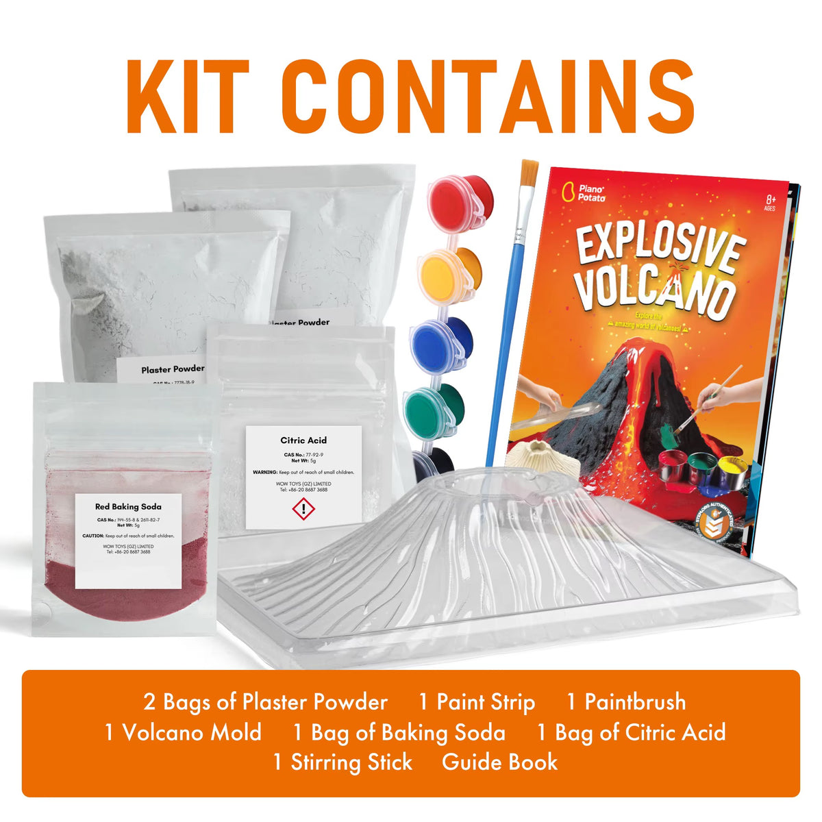Kit de ciencia Volcán