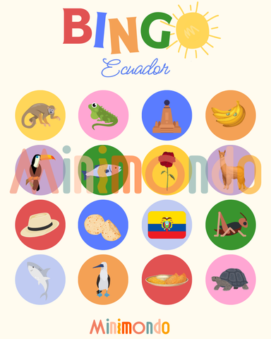 Bingo Ecuador Imprimible