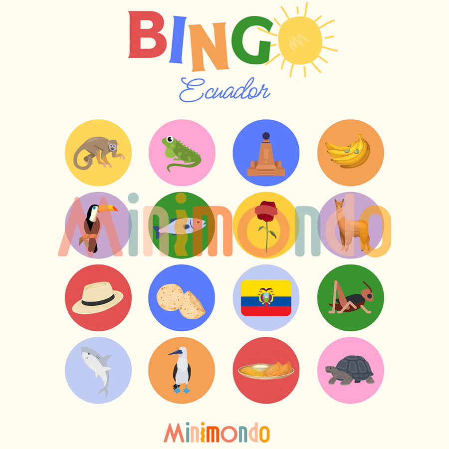 Bingo Ecuador Imprimible