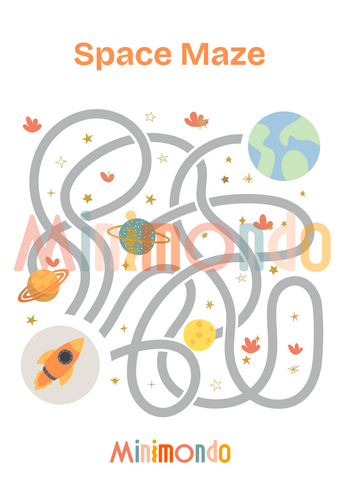 Space Maze Imprimible