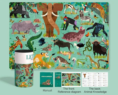 African Animal Puzzle