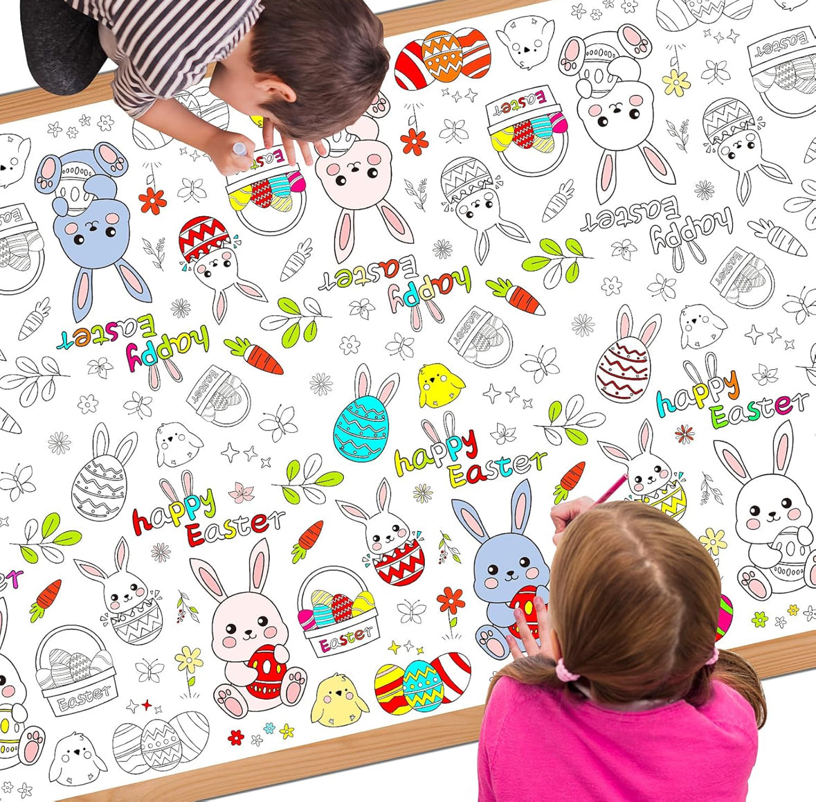 Easter Coloring Tablecloth