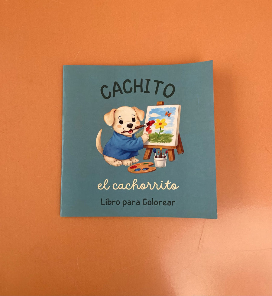 Libro para Colorear Cachito el Cachorrito