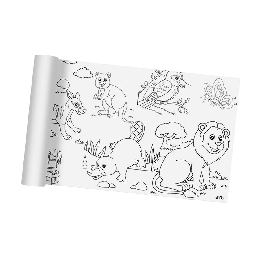 Giant Coloring Poster Kit - Animal World
