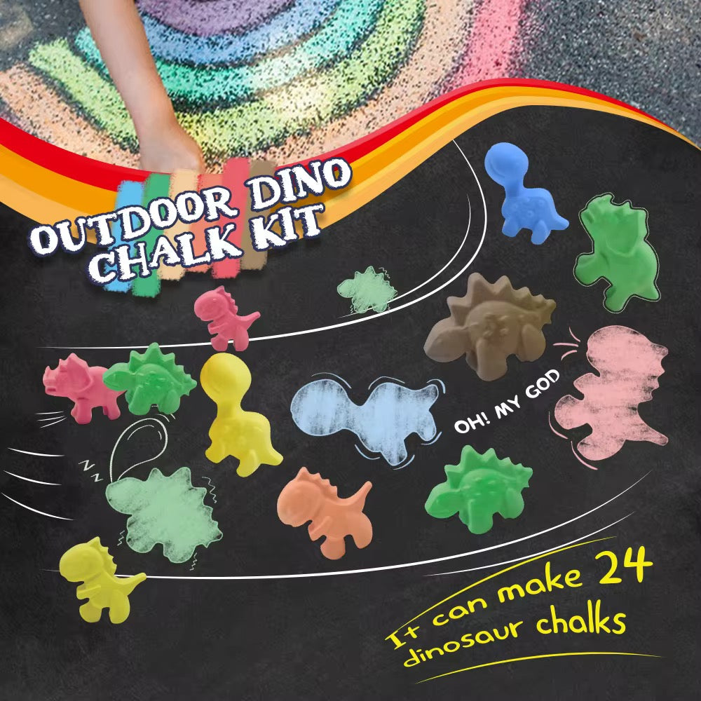 Outdoor Dino Chalk Kit