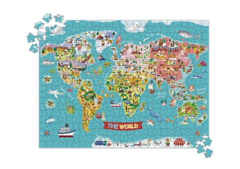 World Map Puzzle 500 pcs